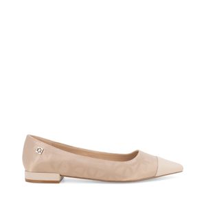 Zapatilla Flat Diseño Puntal Color Nude