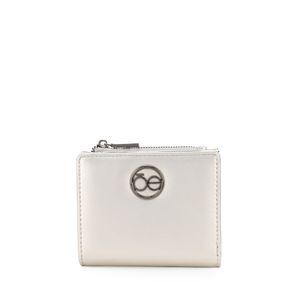 Tarjetero Chico Flap Color Plata