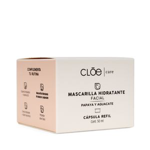 Cápsula Refil De Mascarilla Facial Hidratante De Papaya Y Aguacate 50 Ml