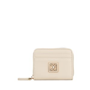 Cartera Cierre Sencillo Chica Color Beige