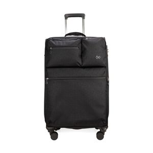 Maleta Mediana 24 Plg De Cabina Material Textil Expandible Color Negro