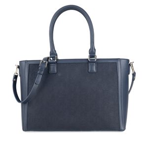 Bolsa Tote Grande Monograma Troquelado Color Rojo