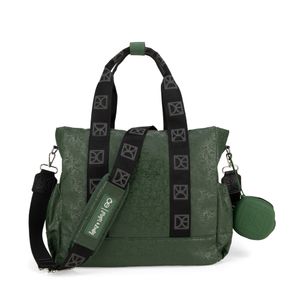 Pañalera Tote Mom & Baby Con Accesorios Color Verde Olivo