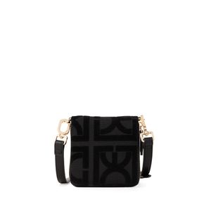 Cartera Cierre Sencillo Chica Textil Color Negro