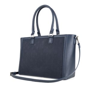 Bolsa Tote Grande Monograma Troquelado Color Rojo