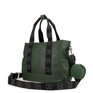 Pañalera Tote Mom & Baby Con Accesorios Color Verde Olivo