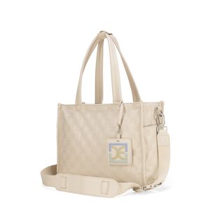 Pañalera Tote Con Accesorios Color Beige