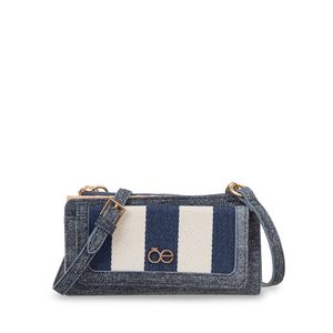 Cartera Grande Flap Doble Función Color Azul Marino