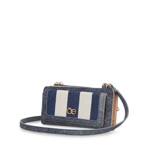 Cartera Grande Flap Doble Función Color Azul Marino