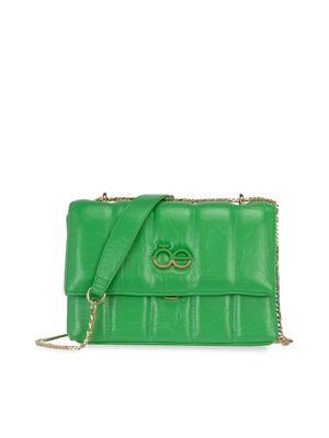 Bolsa Briefcase Chica Asa De Cadena Color Verde