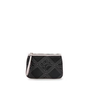 Cartera Pouch Grande Con Maneral Color Negro