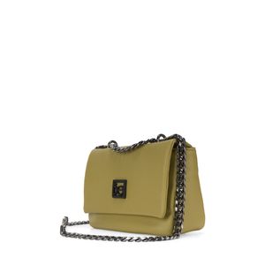 Bolsa Crossbody Asa De Cadena Color Verde Olivo
