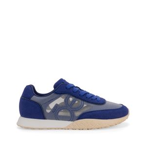 Tenis Deportivos Con Transparencias Color Azul Eléctrico