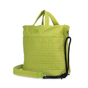 Pañalera Tote Textil Con Accesorios Color Verde