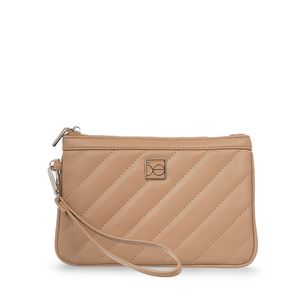 Monedero Grande Con Maneral Color Nude