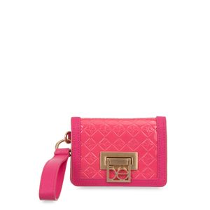 Cartera Chica Flap Con Maneral Color Magenta