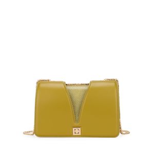 Bolsa Briefcase Chica Asa De Cadena Color Verde