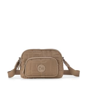 Bolsa Crossbody Chica Acolchada Color Camel