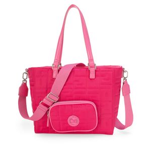 Bolsa Tote Acolchada Color Rosa