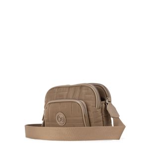 Bolsa Crossbody Chica Acolchada Color Camel
