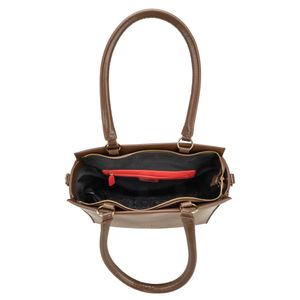 Bolsa Satchel Atemporal Color Café