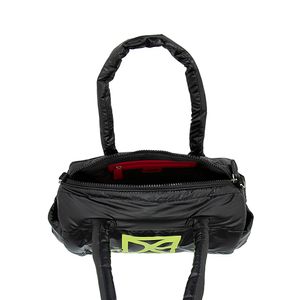 Bolsa Bowling Grande Acolchada Con Monedero Color Negro