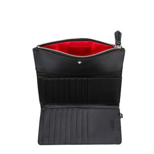 Cartera Flap Grande Con Maneral Color Negro