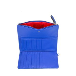 Cartera Flap Grande Con Maneral Color Azul