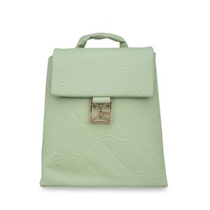 Mochila Mediana Monograma Troquelado Color Verde