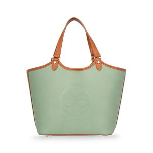 Bolsa Tote Grande Con Pouch Color Verde