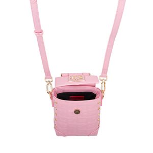 Bolsa Briefcase Chica Con Mascada Color Magenta
