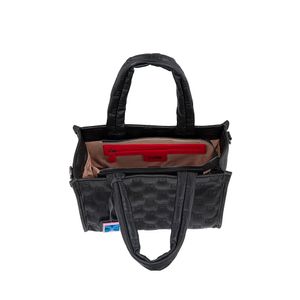 Bolsa Tote Mediana Con Charm Color Negro