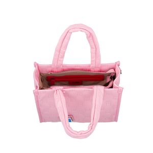 Bolsa Tote Mediana Con Charm Color Rosa