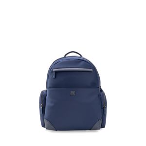 Mochila Grande Textil Color Azul Marino