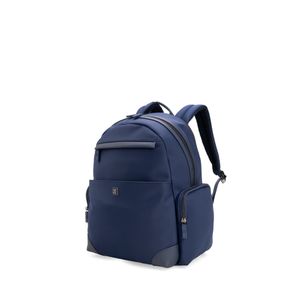 Mochila Grande Textil Color Azul Marino
