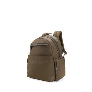 Mochila Grande Textil Color Verde Olivo