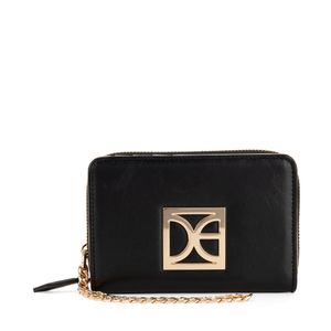 Cartera Mediana Con Maneral Color Negro