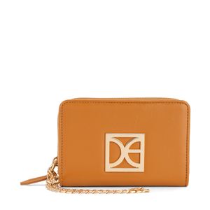 Cartera Mediana Con Maneral Color Café