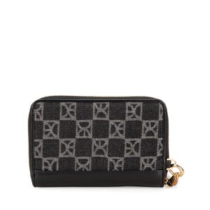 Cartera Mediana Con Maneral Color Negro