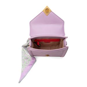 Bolsa Briefcase Chica Con Mascada Color Lila