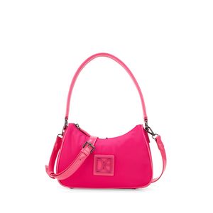 Bolsa Hobo Chica Textil Color Rosa