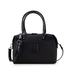 Bolsa Bowling Mediana Textil Color Negro