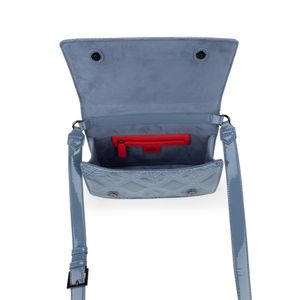 Lady Bag Chica Charol Color Azul Celeste
