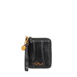 Cartera Porta Pasaporte Mediana Acolchada Color Negro