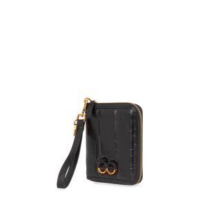 Cartera Porta Pasaporte Mediana Acolchada Color Negro