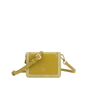 Cartera Flap Chica Doble Función Color Verde