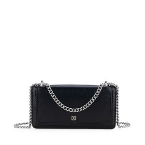 Cartera Flap Grande Doble Función Color Negro