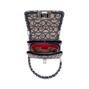 Bolsa Briefcase Textil Asa De Cadena Color Negro