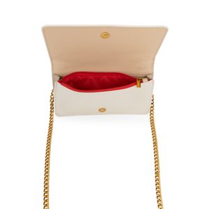 Cartera Flap Grande Doble Función Color Beige