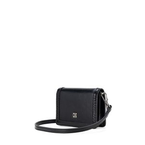 Cartera Flap Chica Doble Función Color Negro